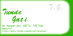 tunde gati business card